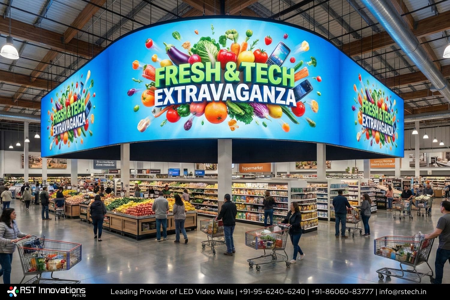 Revolutionizing the Hypermarket Experience: Indoor LED Displays in Kozhikode