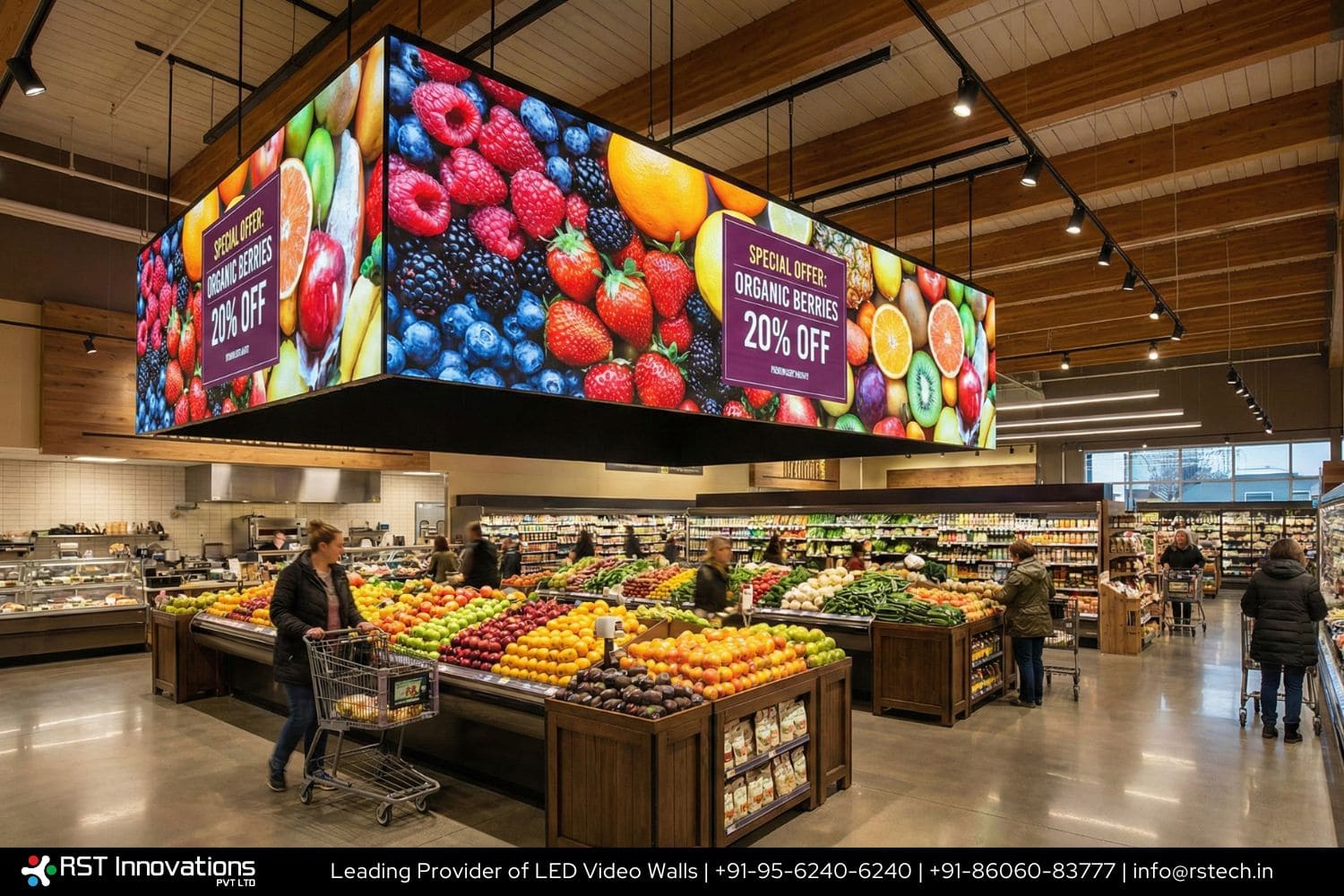 Transforming Supermarkets in Kochi with Indoor LED Displays