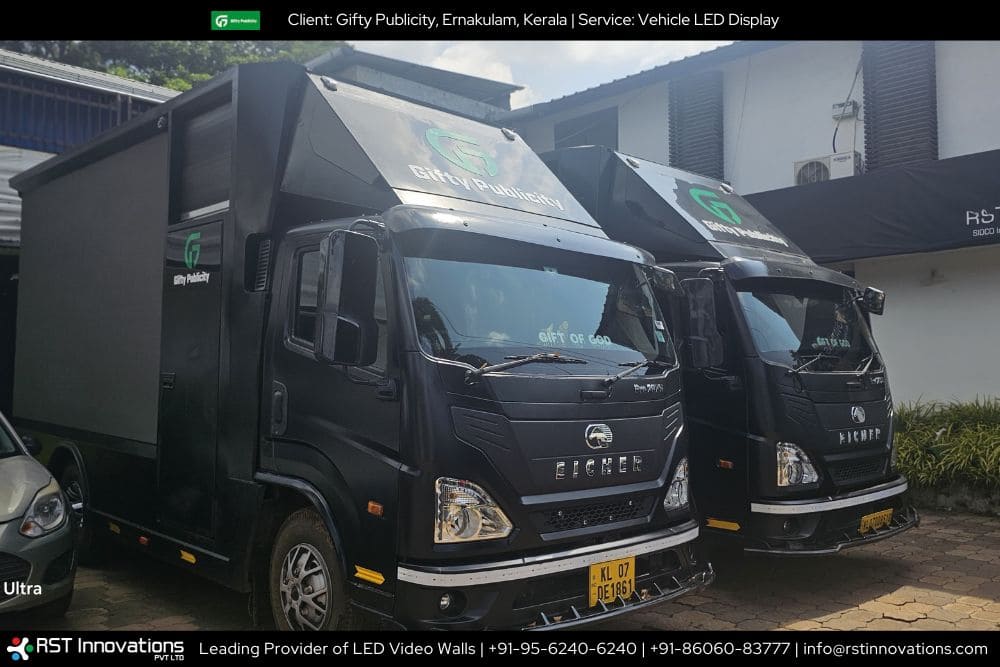 Driving Brand Visibility: Gifty Publicity's Dynamic Vehicle LED Display Solution by RST Innovations